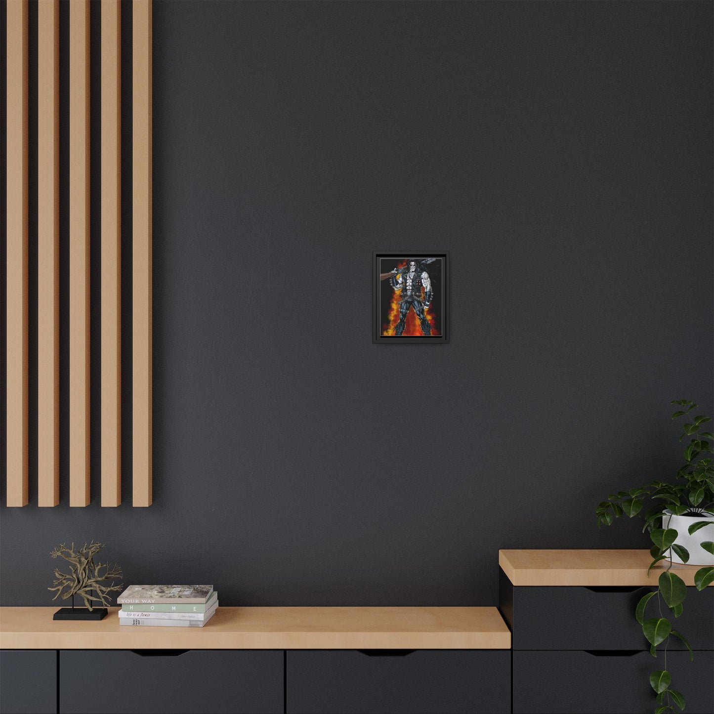 The Main Man Bounty Hunter - Framed Matte Canvas