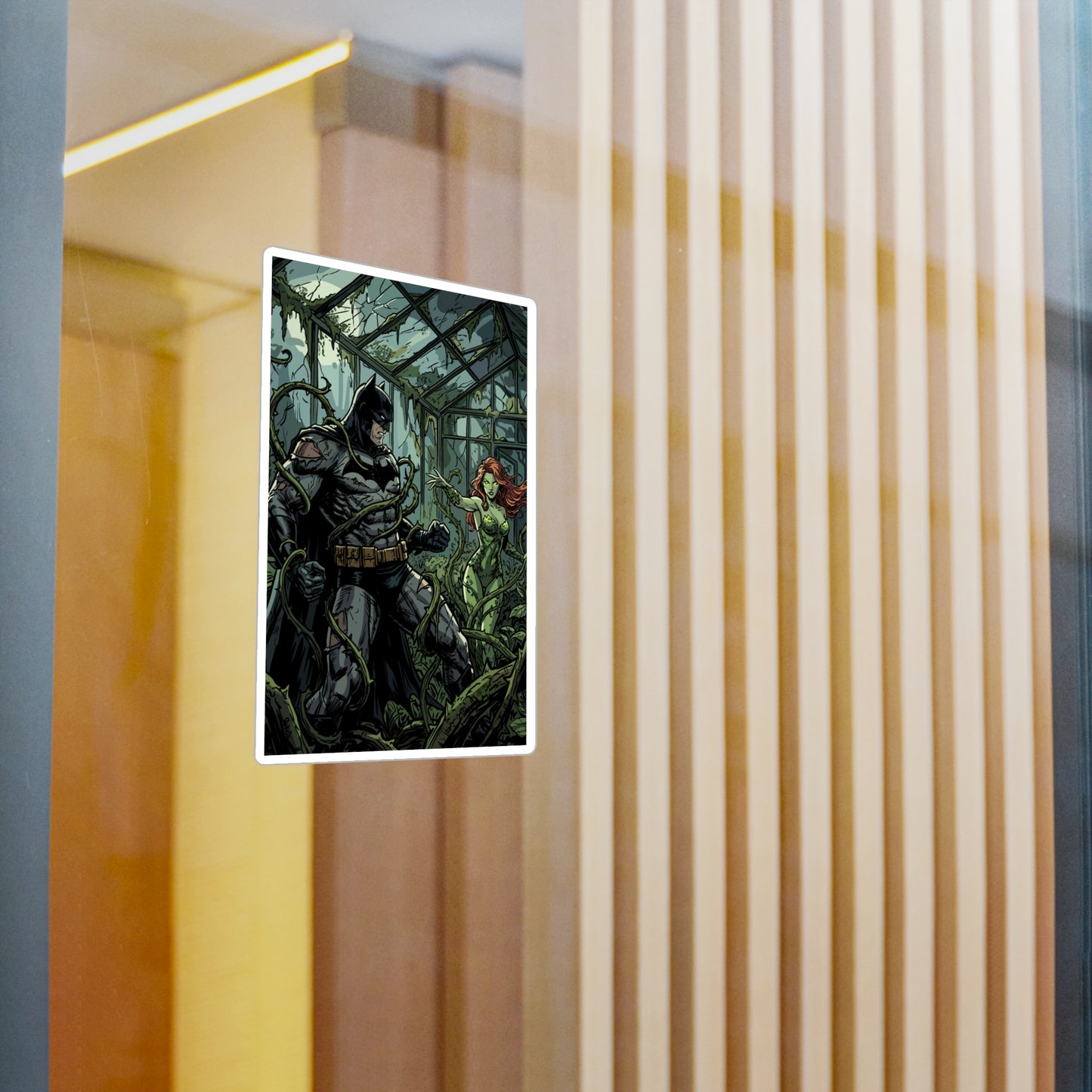 Batman & Poison Ivy Greenhouse Sticker