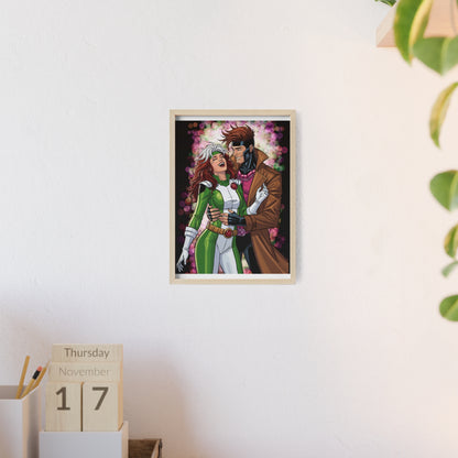 Thief & Belle - Poster with Wooden Frame