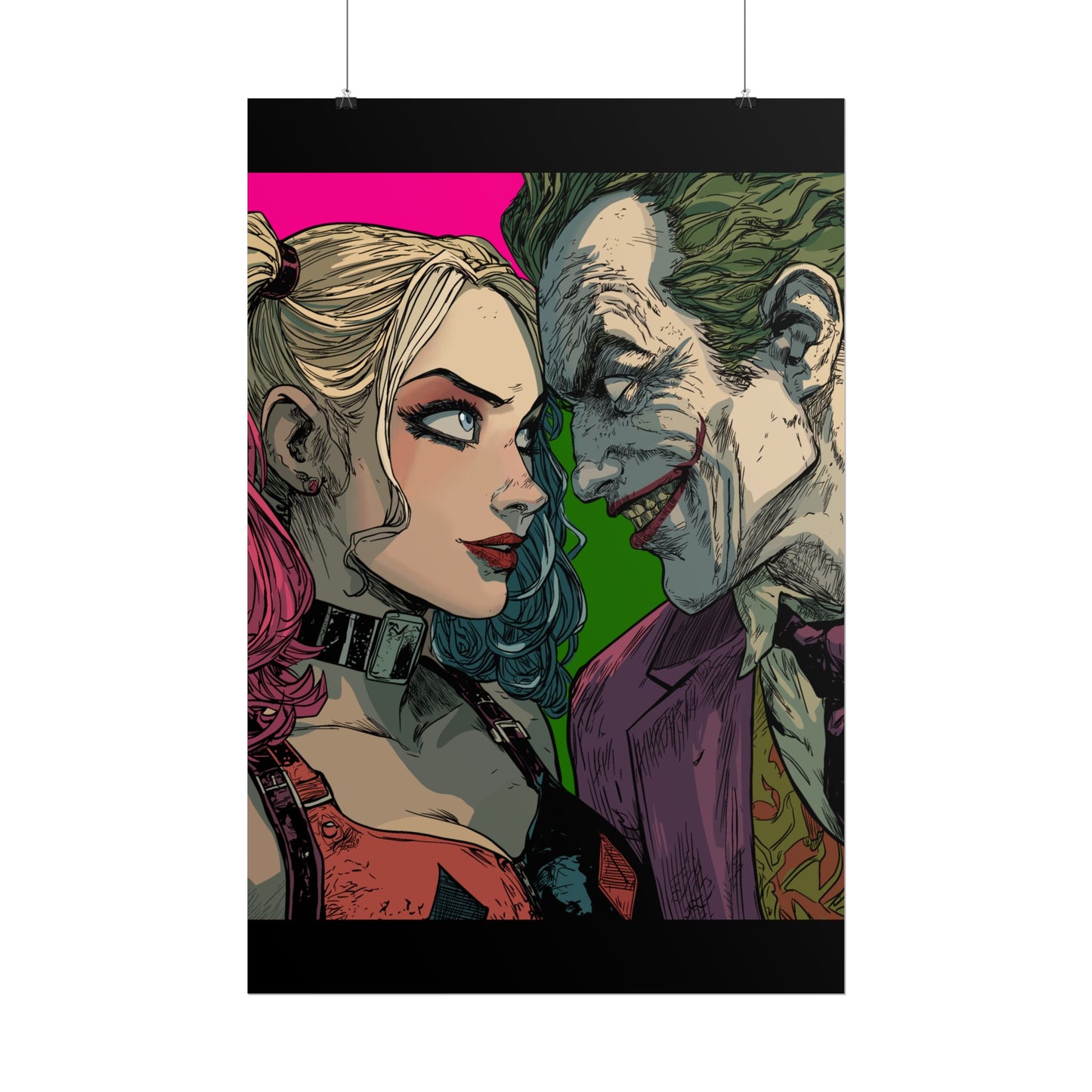 Harley Quinn & Joker Art Print