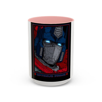 Optimus Prime Coffee Mug — Retro Robot Accent Ceramic Mug