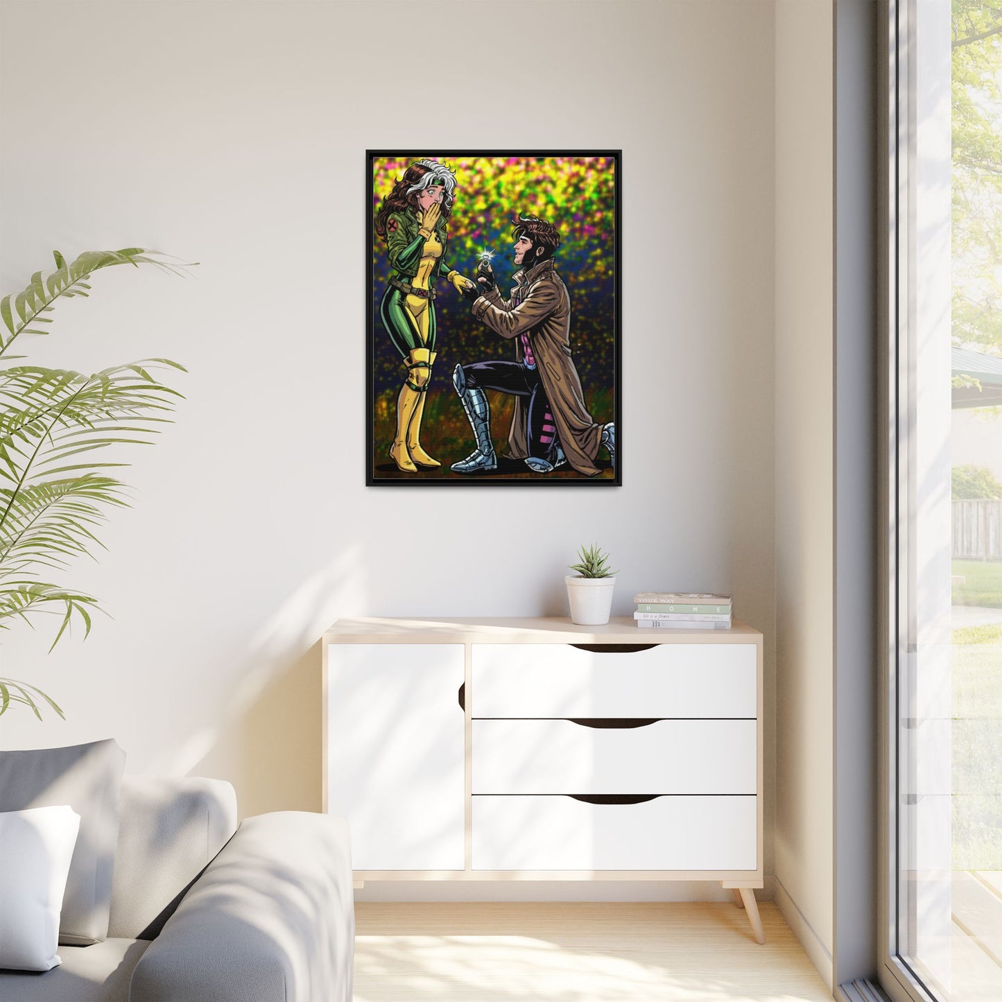 Thief and Belle # 3 - Framed Matte Canvas