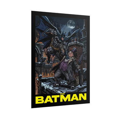 Batman vs Penguin Cinematic Rolled Poster