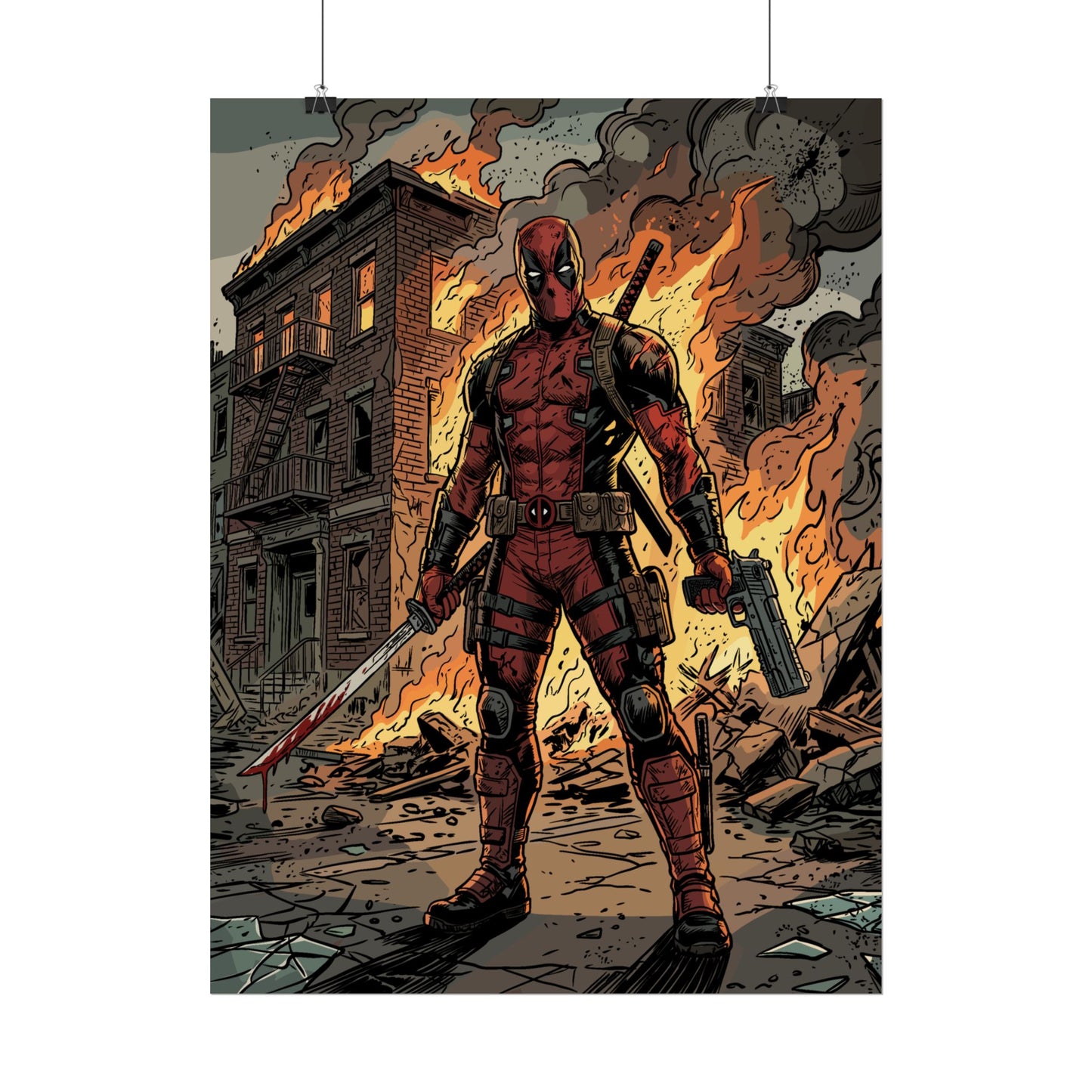 The Merc is On Fire - Poster