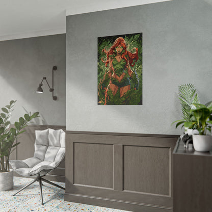Poison Ivy Botanical Background Poster