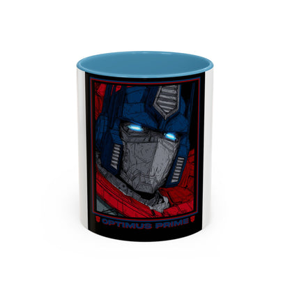 Optimus Prime Coffee Mug — Retro Robot Accent Ceramic Mug