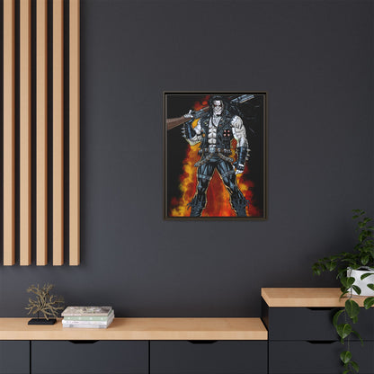 The Main Man Bounty Hunter - Framed Matte Canvas