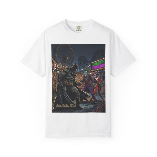 Batman vs Joker Graphic T-Shirt — Gotham Carnival Night Tee