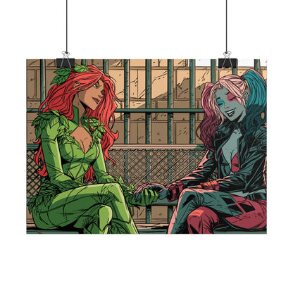 Poison Ivy & Harley Quinn - Jail Cell - Poster