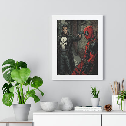 Wade vs Frank - Framed Vertical Poster