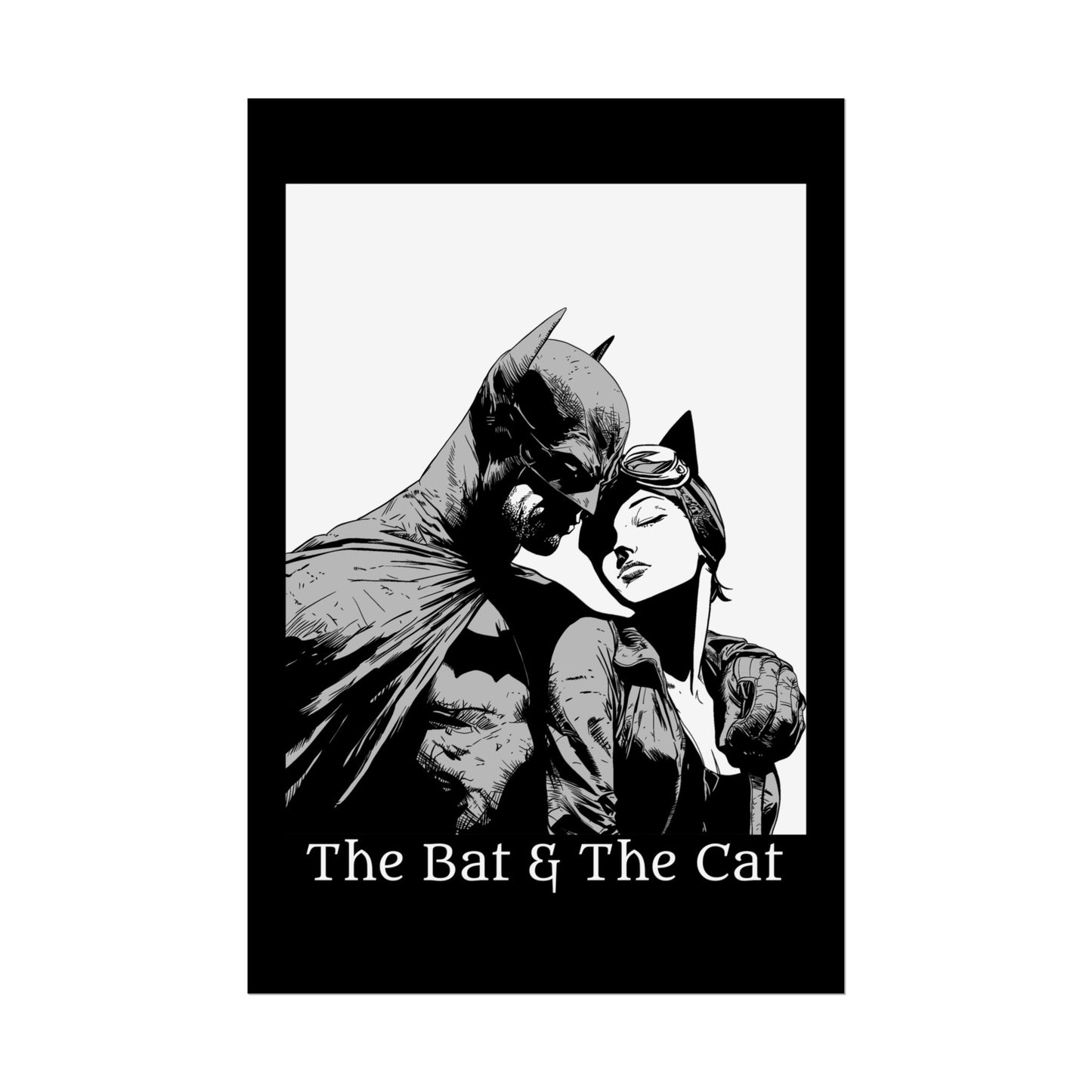 The Bat & The Cat Cinematic Comic Art Print