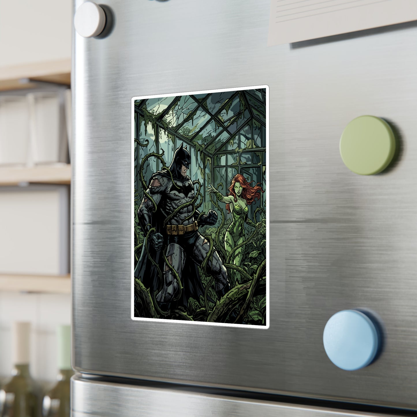 Batman & Poison Ivy Greenhouse Sticker