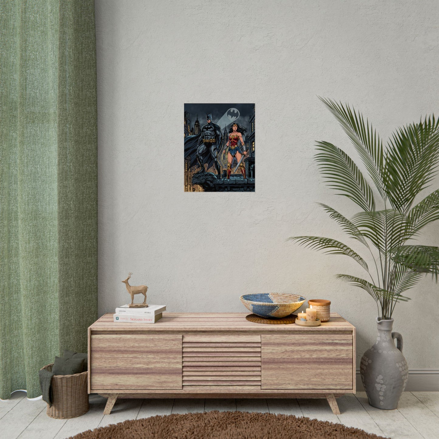 Batman & Wonder Woman City Night Poster