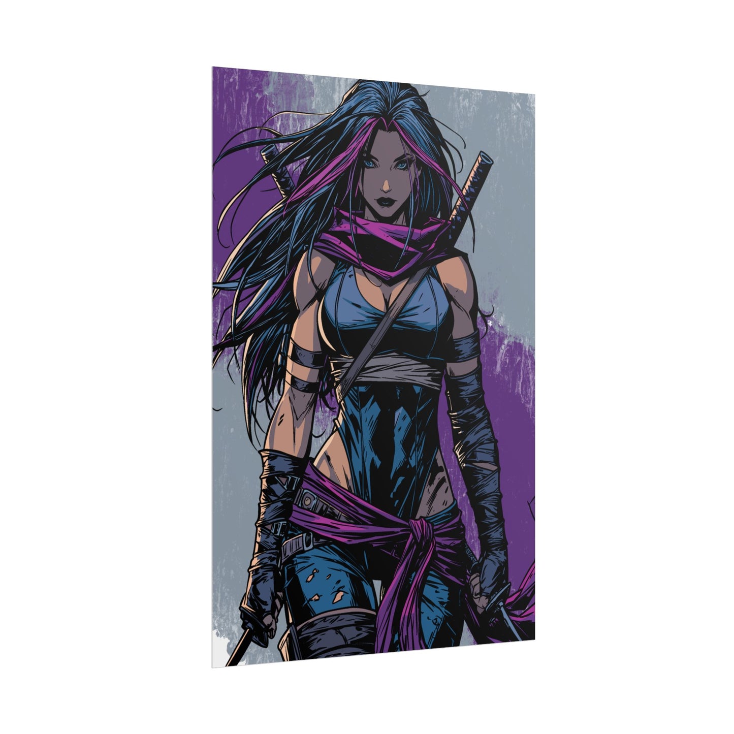 Psylocke - Femme Fatale Poster — Rolled Art Print