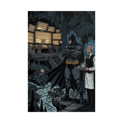 Batman Batcave Poster — Gotham Hero Art Print (Rolled)