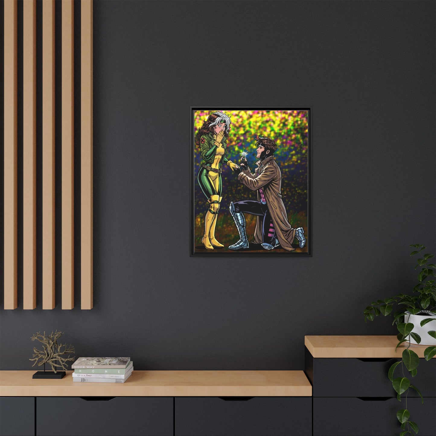 Thief and Belle # 3 - Framed Matte Canvas