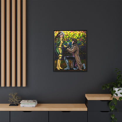 Thief and Belle # 3 - Framed Matte Canvas