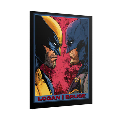 Batman and Wolverine Cinematic Rolled Poster