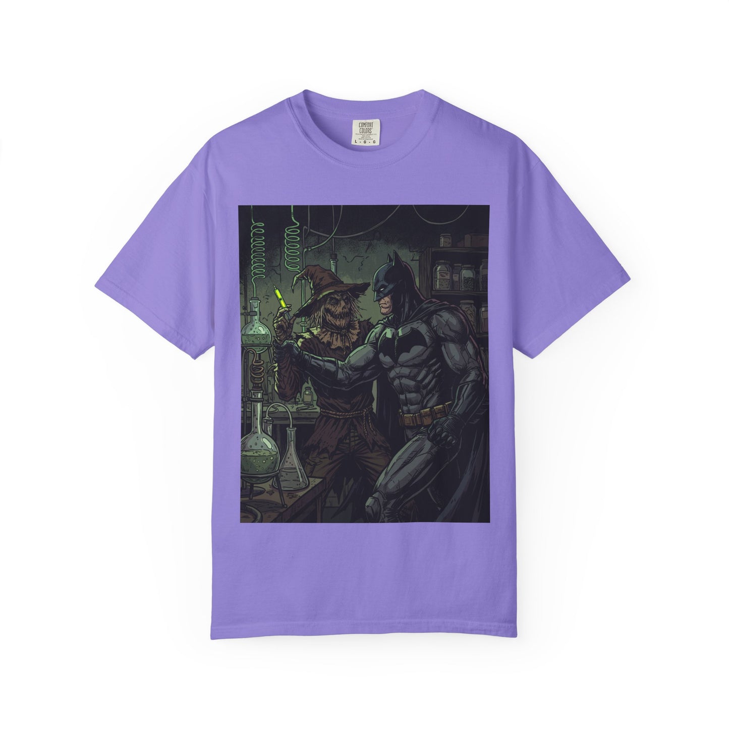 Batman & Scarecrow Graphic T-Shirt — Dark Comic Art Tee