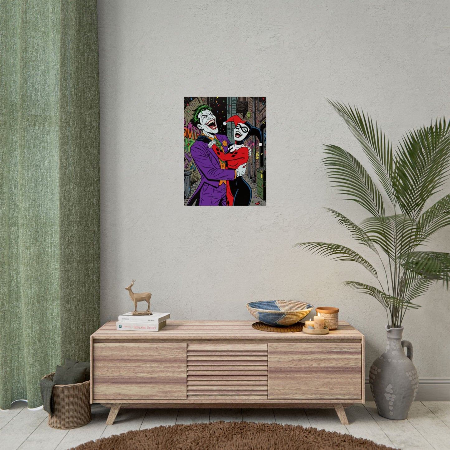 Joker & Harley Quinn Art Print
