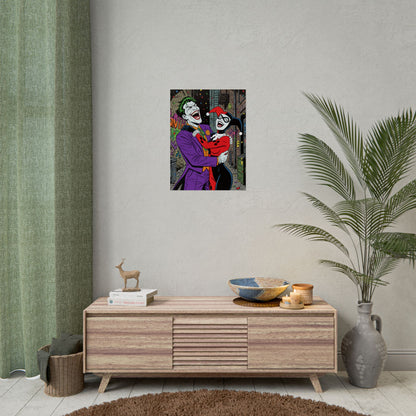 Joker & Harley Quinn Art Print