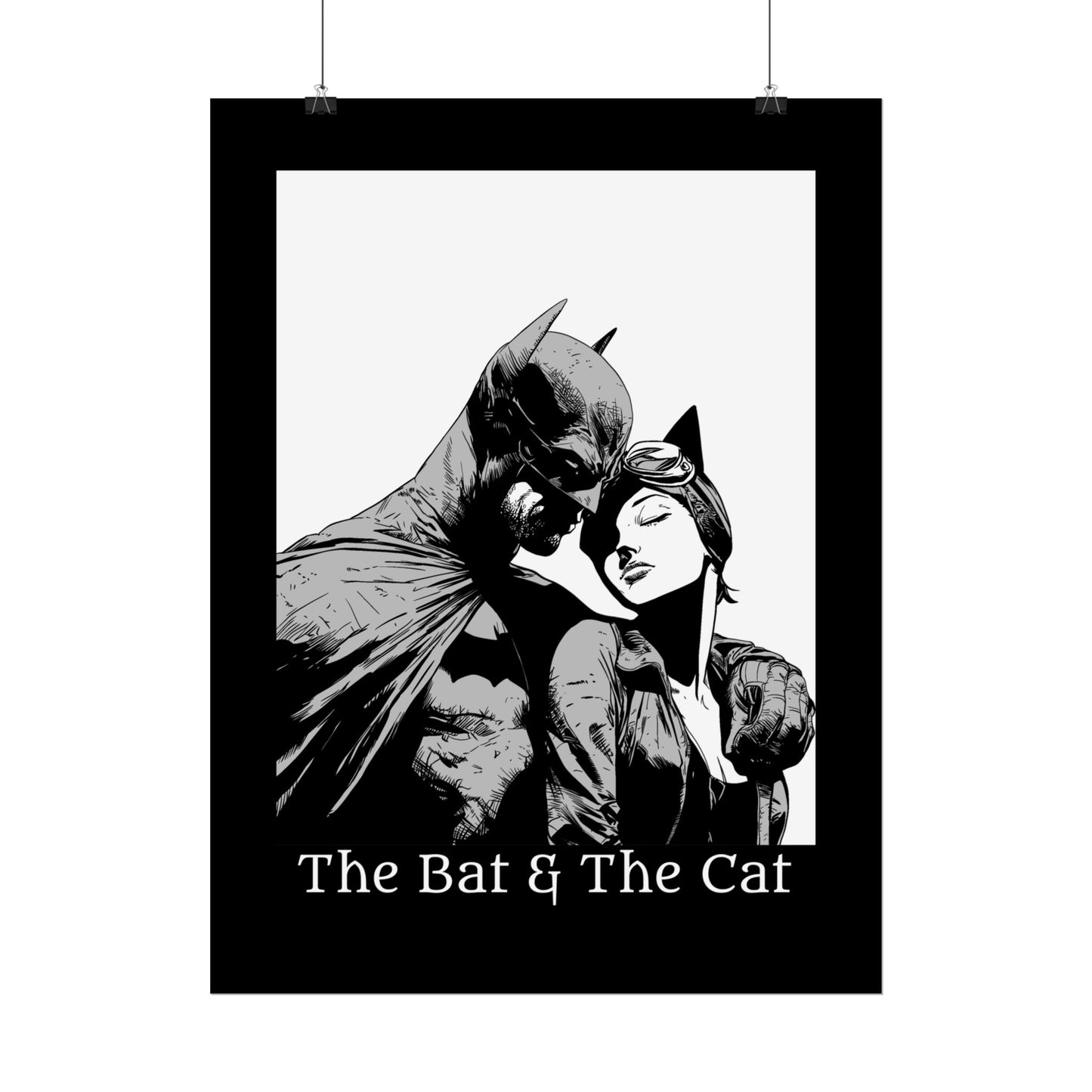 The Bat & The Cat Cinematic Comic Art Print