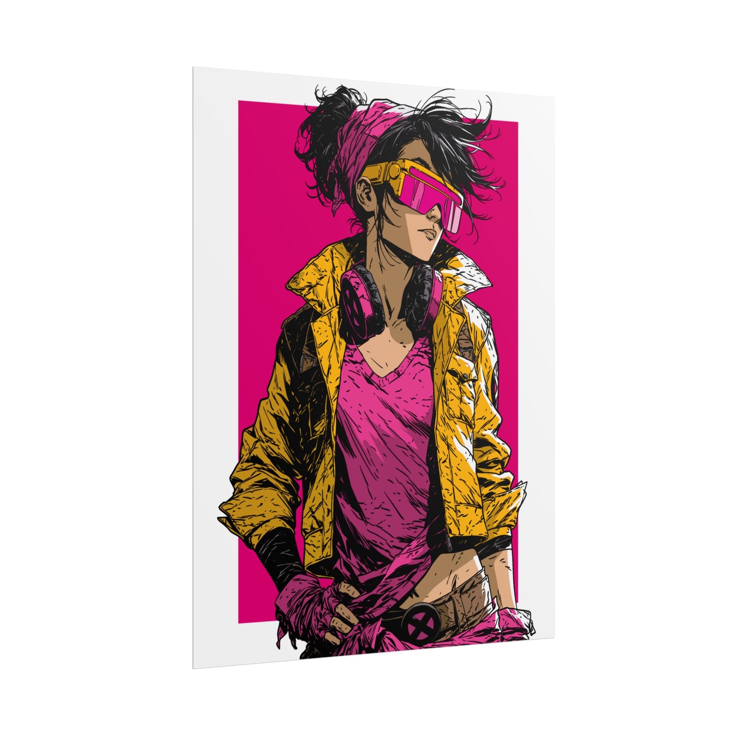 Jubilee Cyber Punk / Retro X-Men Poster
