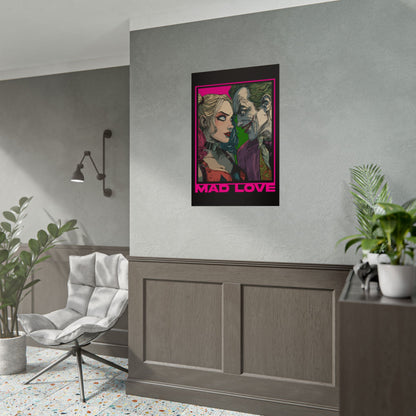 "Mad Love" Harley Quinn & Joker Comic Art Rolled Poster