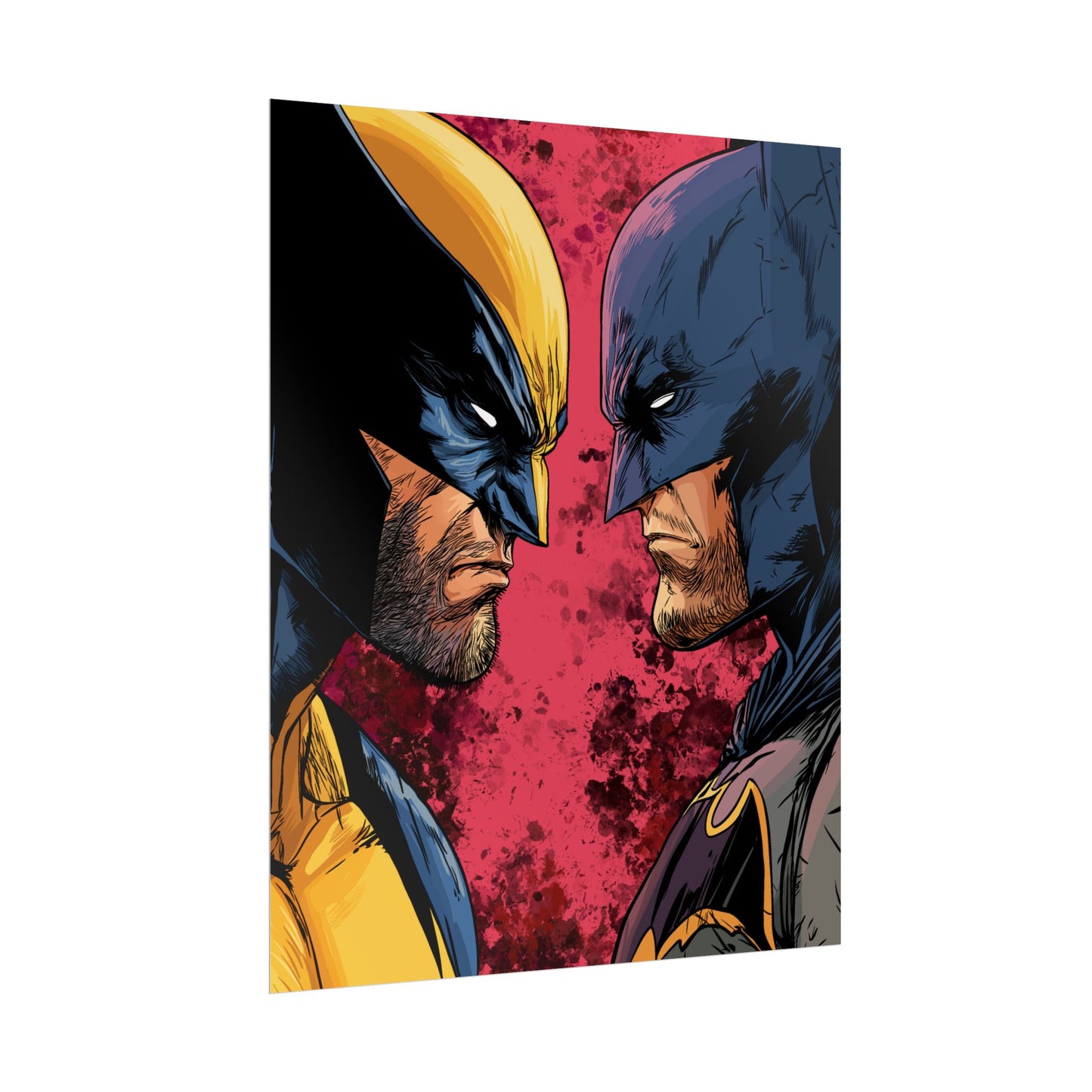 Batman vs Wolverine Rolled Poster