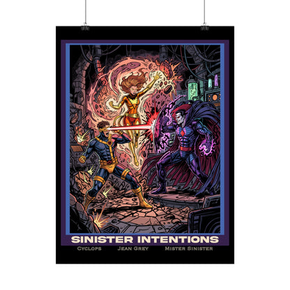 'Sinister Intentions' Comic Art Print (Cyclops · Jean Grey · Mister Sinister)