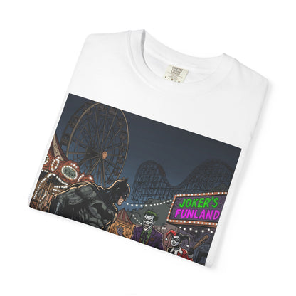 Batman vs Joker Graphic T-Shirt — Gotham Carnival Night Tee