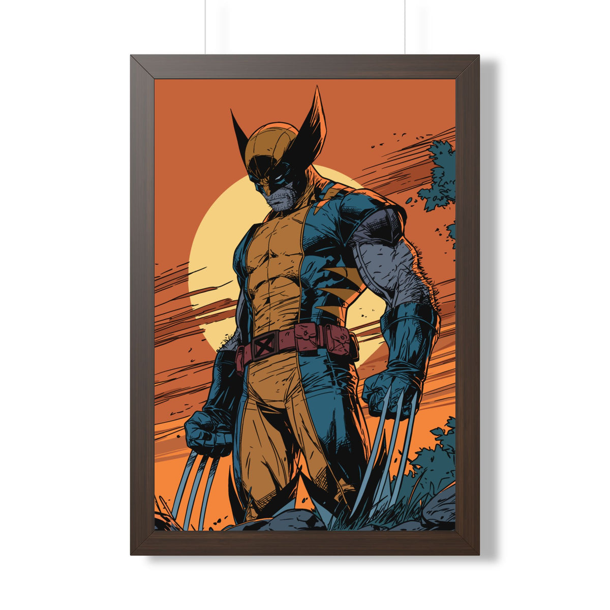 Wolverine - Dusk - Comic Art Framed Poster