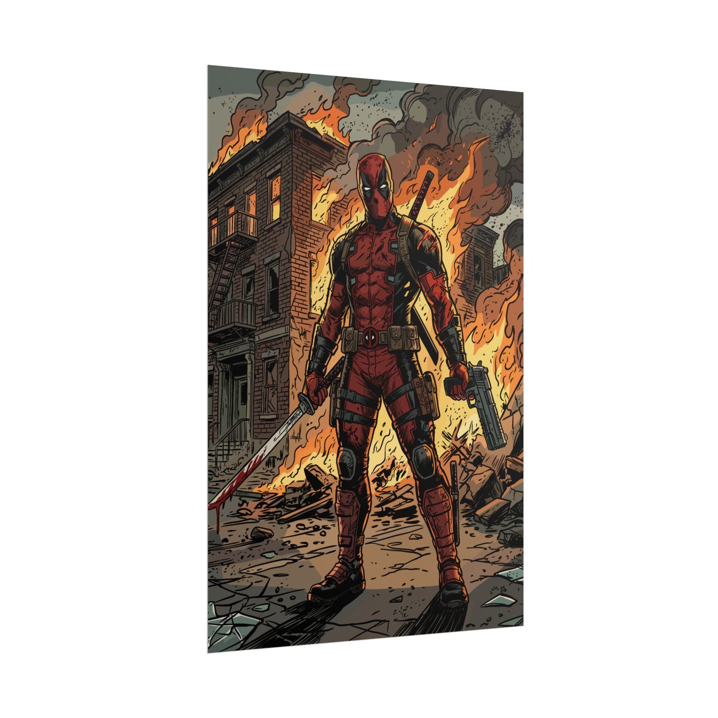 The Merc is On Fire - Poster