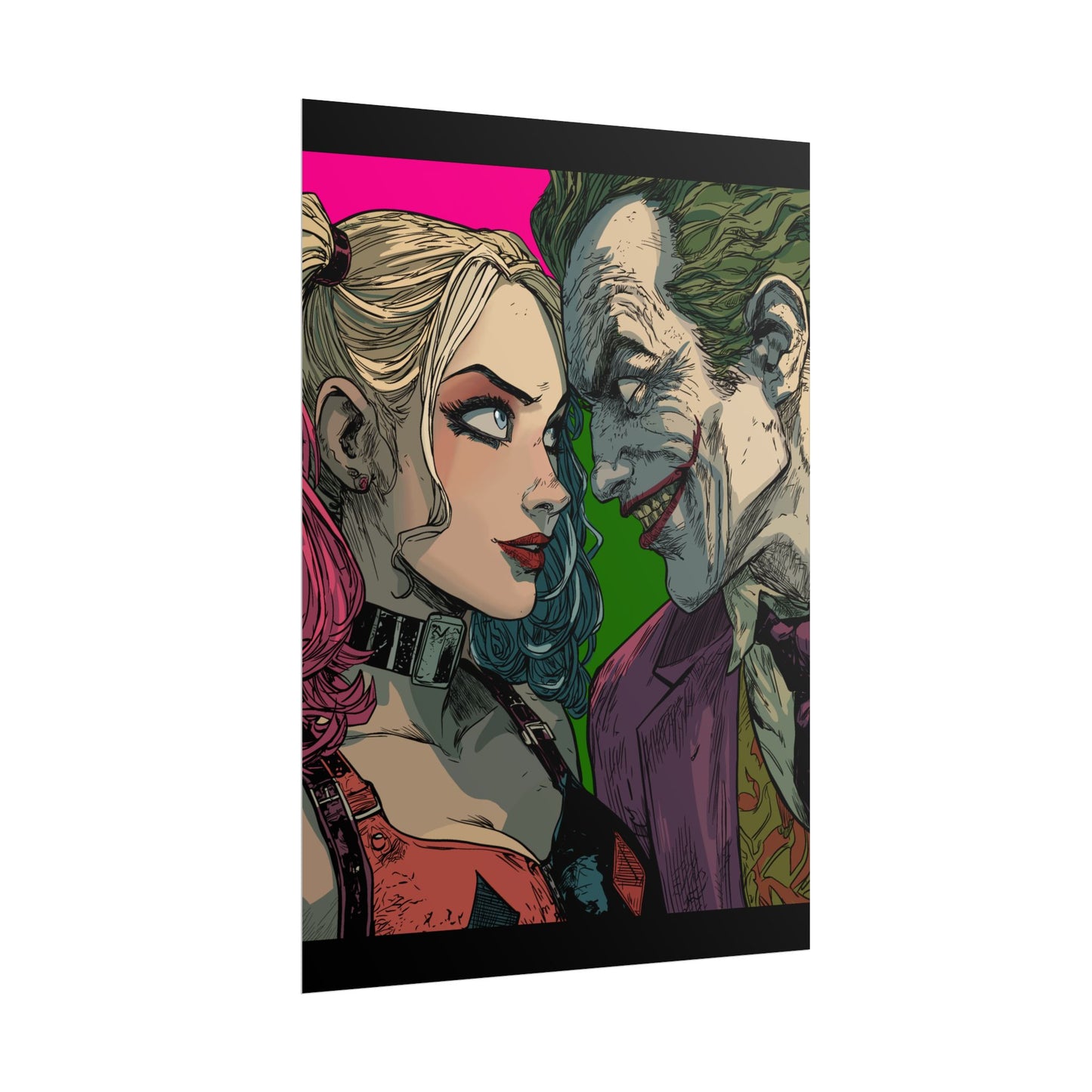 Harley Quinn & Joker Art Print