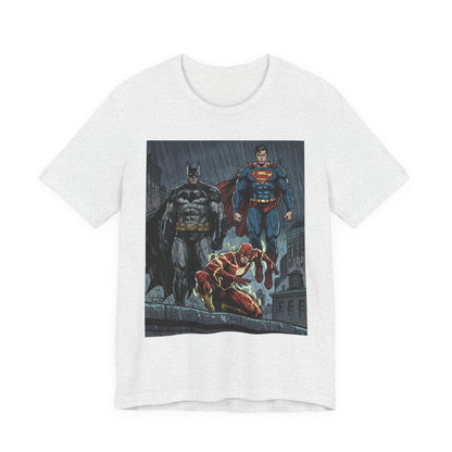 Superhero Team Graphic Tee — Batman, Superman & The Flash