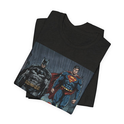 Superhero Team Graphic Tee — Batman, Superman & The Flash
