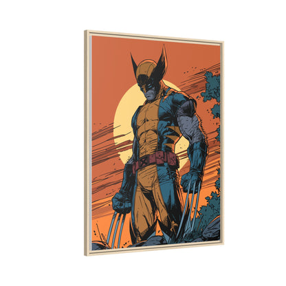 Wolverine Matte Framed Canvas Print