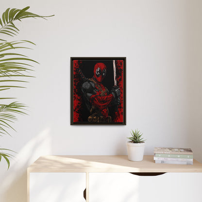 The Merc #2 - Framed Canvas Wall Art — Comic Antihero Sword Portrait
