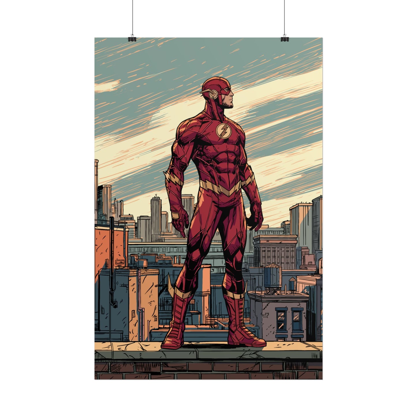 The Flash - Cityscape Poster