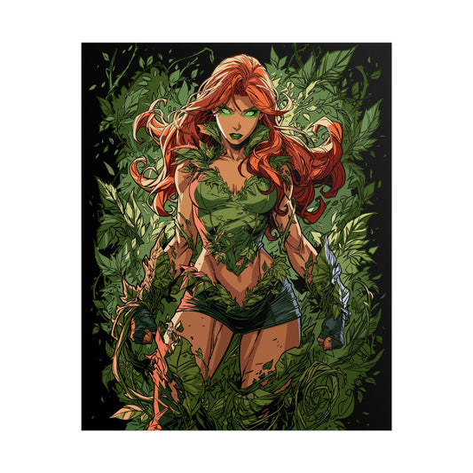 Poison Ivy Botanical Background Poster