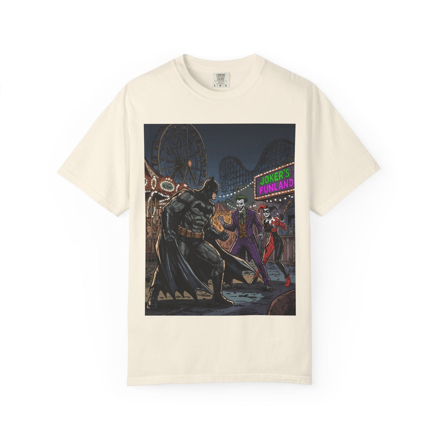 Batman vs Joker Graphic T-Shirt — Gotham Carnival Night Tee