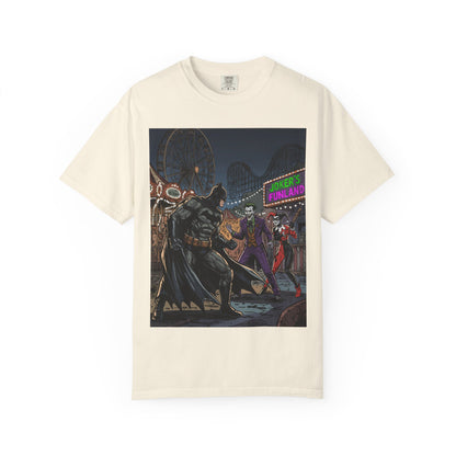 Batman vs Joker Graphic T-Shirt — Gotham Carnival Night Tee