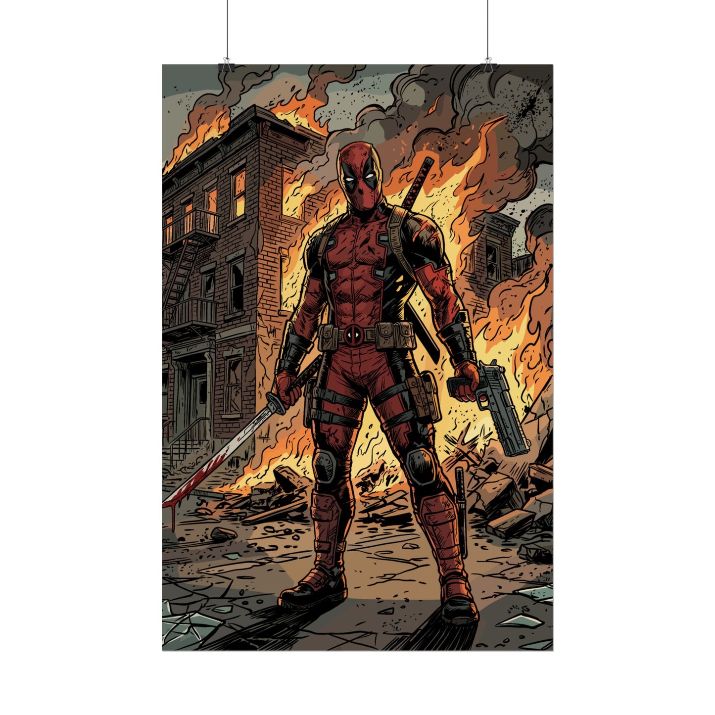 The Merc is On Fire - Poster