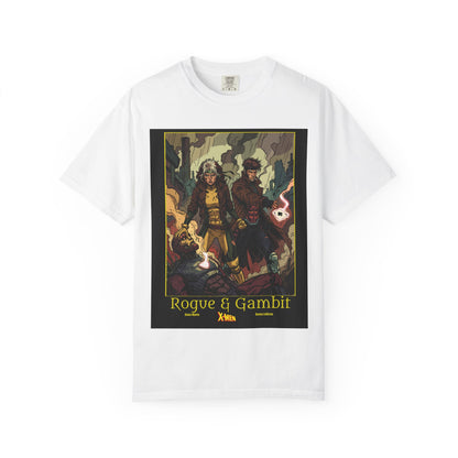Rogue & Gambit Graphic T-Shirt — Comic Art Mutant Duo Tee