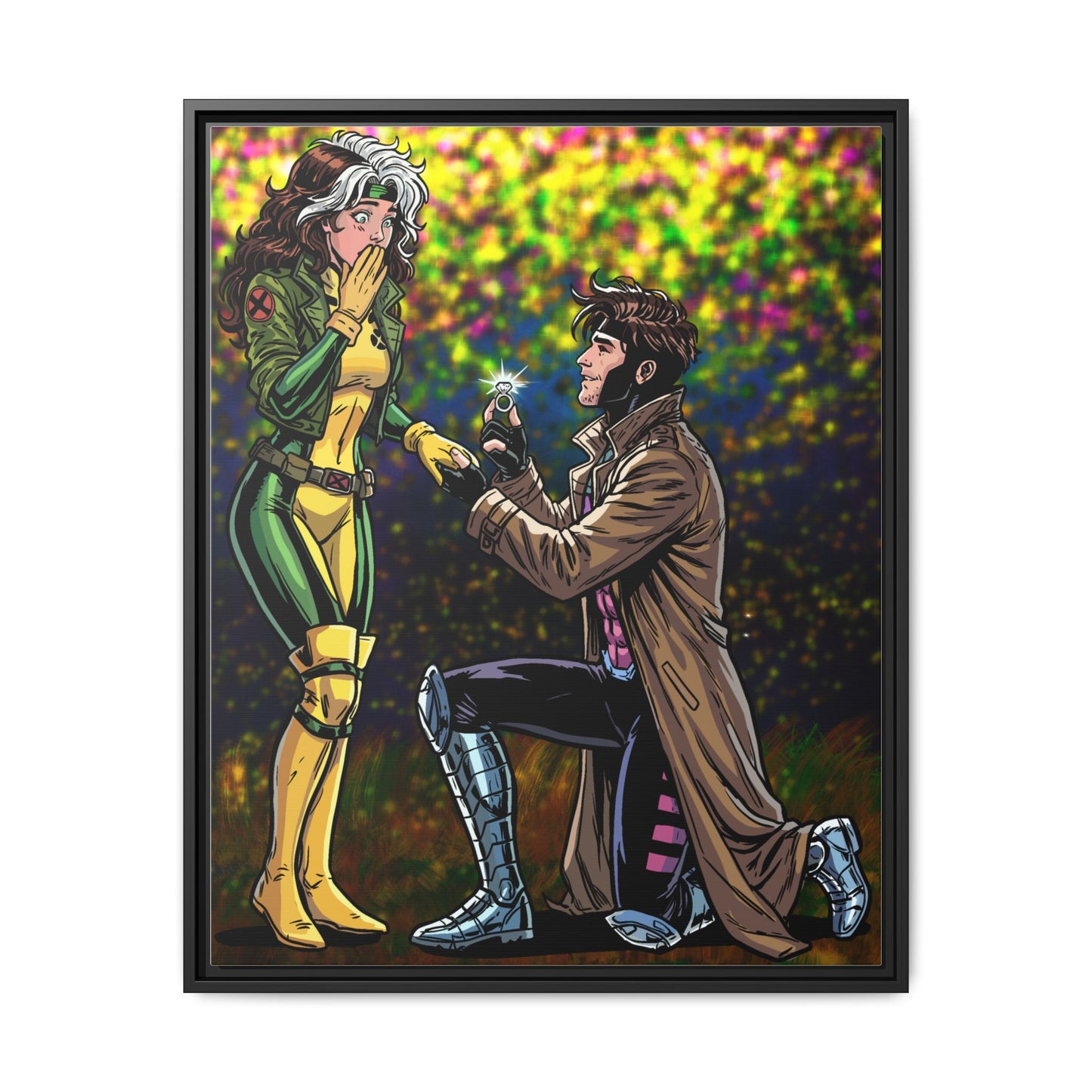 Thief and Belle # 3 - Framed Matte Canvas