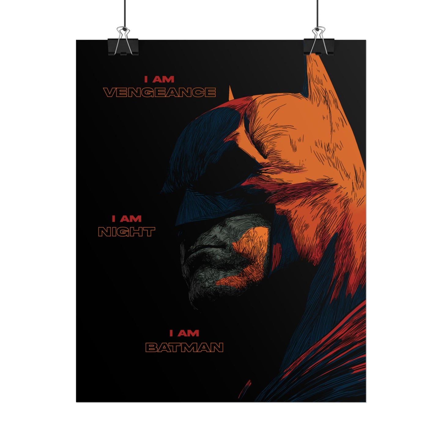 Batman 'I Am Vengeance' Rolled Poster