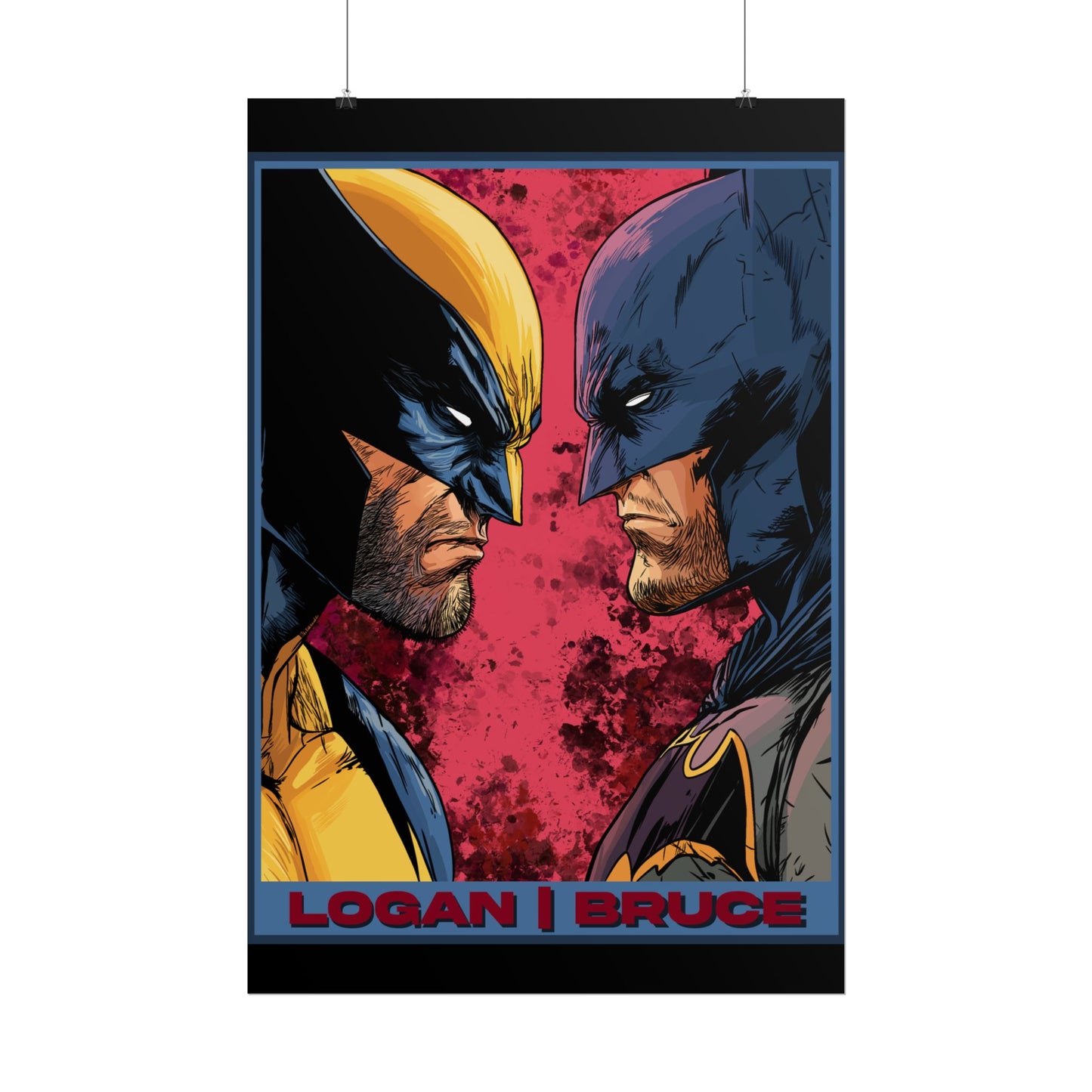 Batman and Wolverine Cinematic Rolled Poster