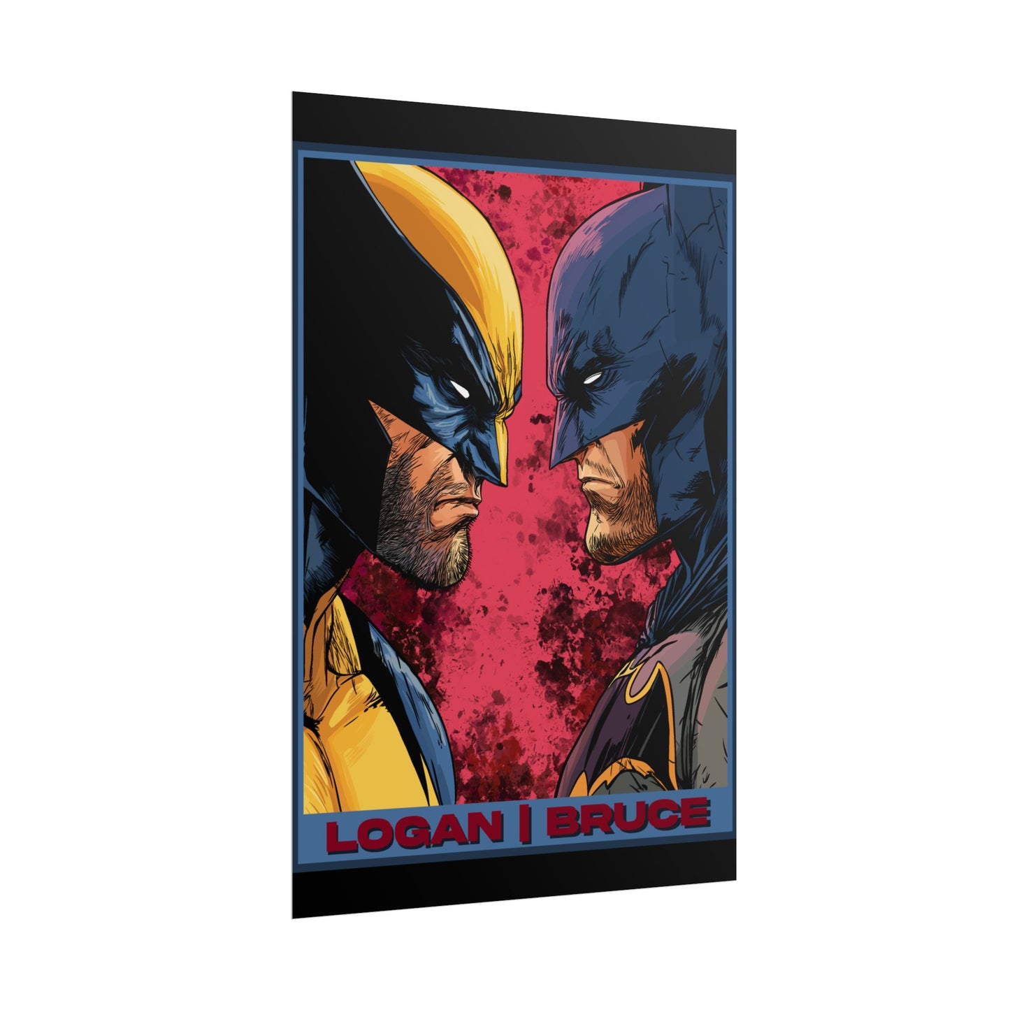 Batman and Wolverine Cinematic Rolled Poster