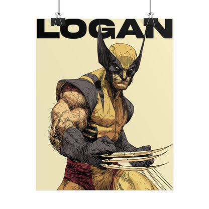 Wolverine Logan Rolled Poster — Comic Art Wall Print