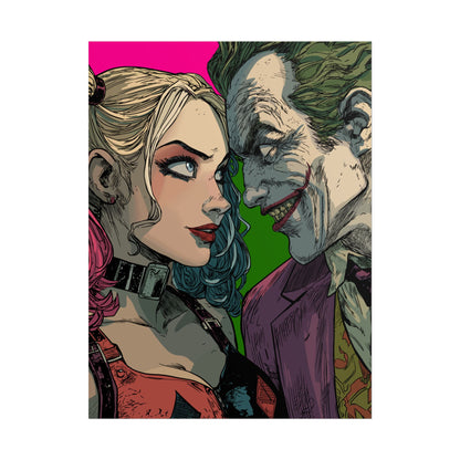 Harley Quinn & Joker Art Print